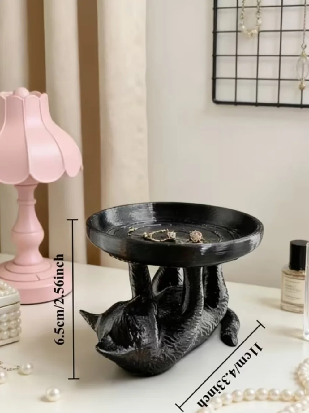 Black Cat Jewelry Dish & Trinket Holder - Home Bath
